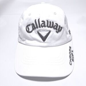 Callaway Golf Hat Imperial White Chrome Soft Apex Odyssey Adjustable Small Fit